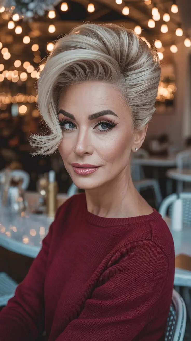 24 зимние причёски и цвета для женщин старше 40