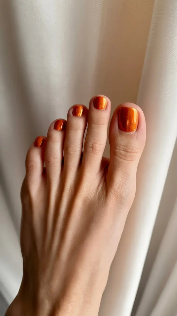 25 стильных осенних оттенков для педикюра