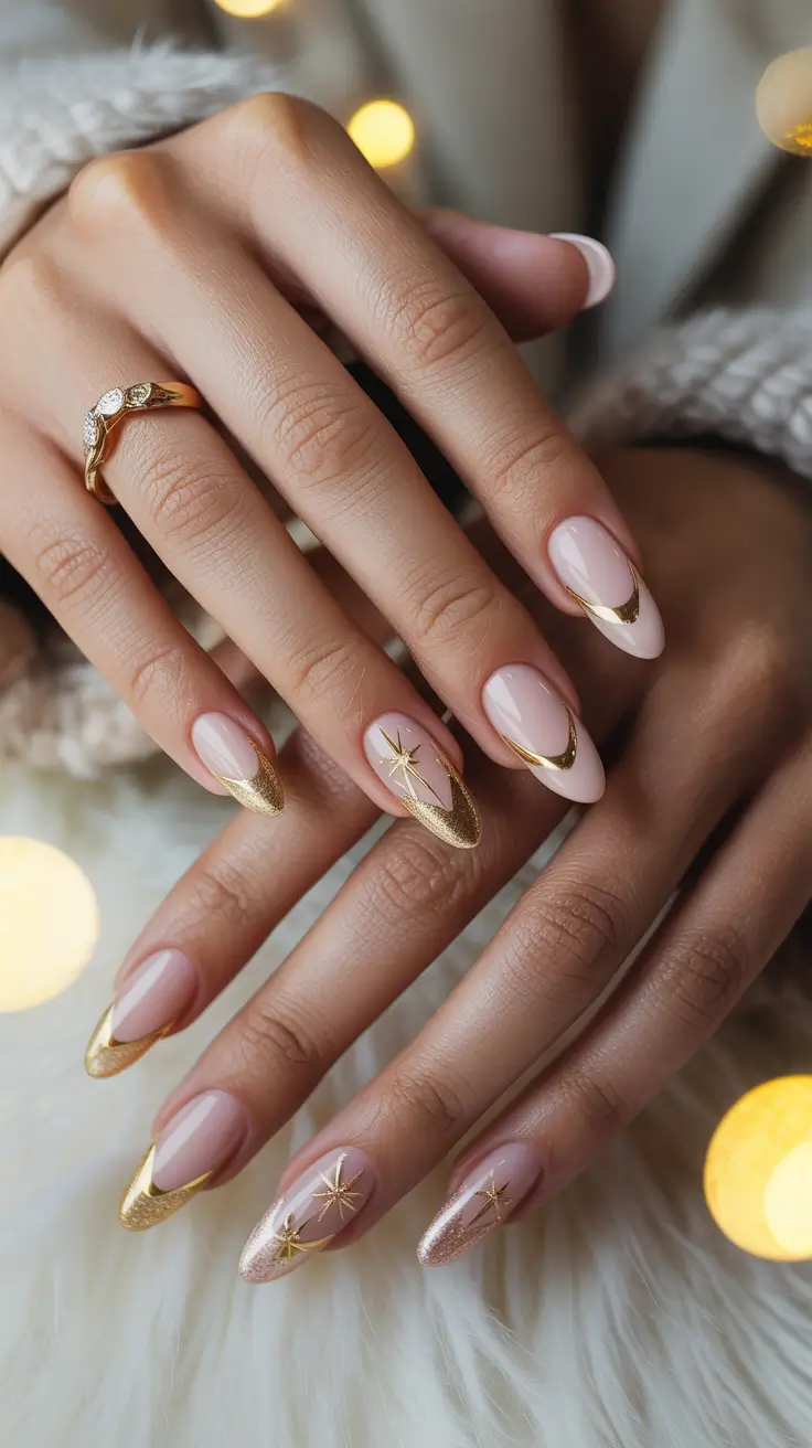 25 идей зимнего французского маникюра: стильный, современный маникюр в морозных тонах