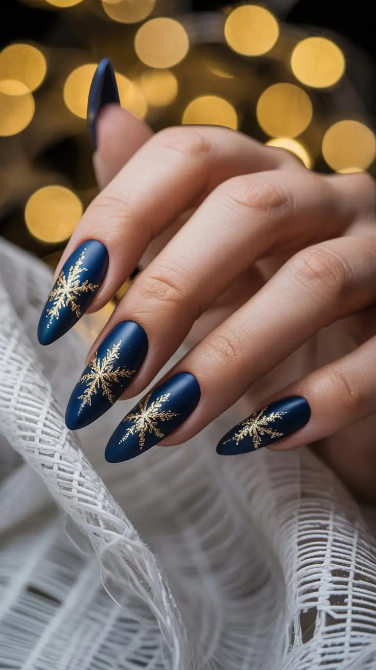 24 зимних миндальных маникюра: модные и элегантные дизайны для холодного времени года