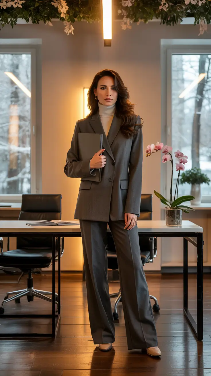 22 идеи офисных нарядов на зиму, чтобы выглядеть стильно и профессионально