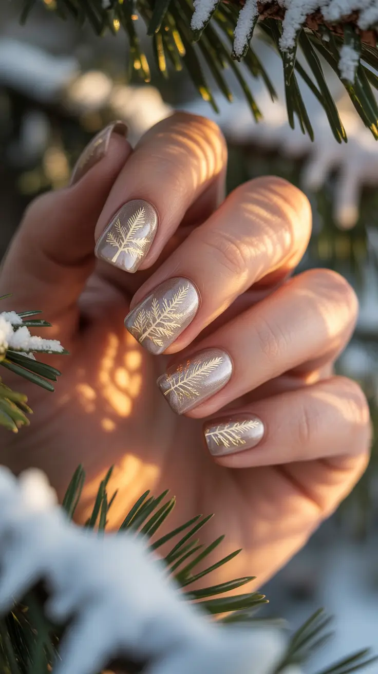 Элегантно в холода: 24 коротких зимних дизайна и цвета для маникюра Элегантно в холода: 24 коротких зимних дизайна и цвета для маникюра