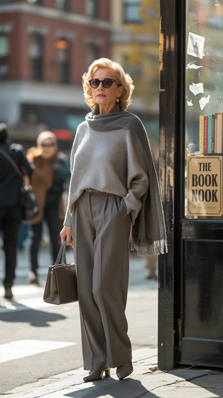 25 стильных осенних образов для женщин старше 60 лет