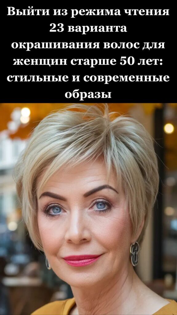 Выйти из режима чтения 23 варианта окрашивания волос для женщин старше 50 лет: стильные и современные образы Выйти из режима чтения 23 варианта окрашивания волос для женщин старше 50 лет: стильные и современные образы