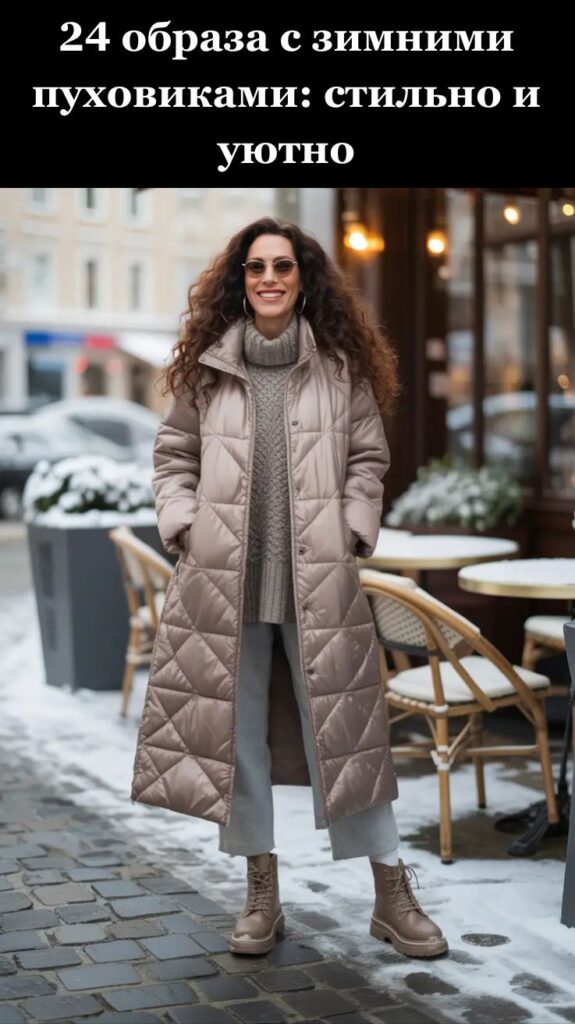 24 образа с зимними пуховиками: стильно и уютно 24 образа с зимними пуховиками: стильно и уютно