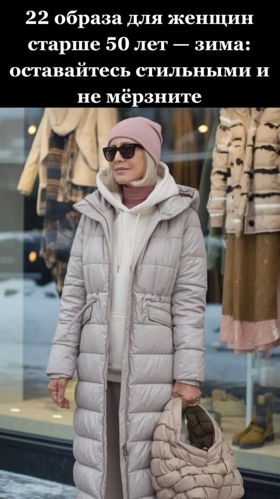 22 образа для женщин старше 50 лет — зима: оставайтесь стильными и не мёрзните
