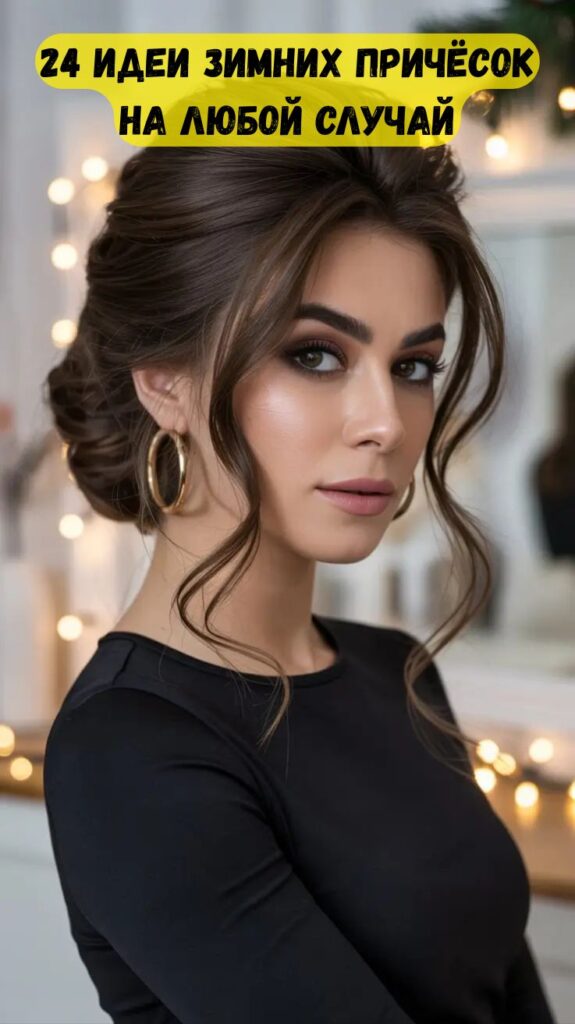 24 идеи зимних причёсок на любой случай