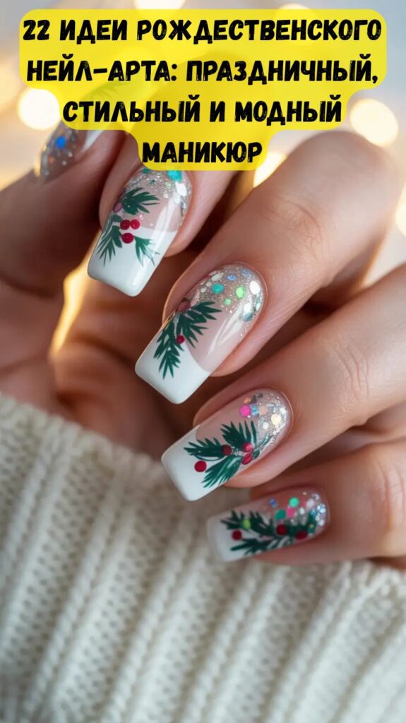 22 идеи рождественского нейл-арта: праздничный, стильный и модный маникюр