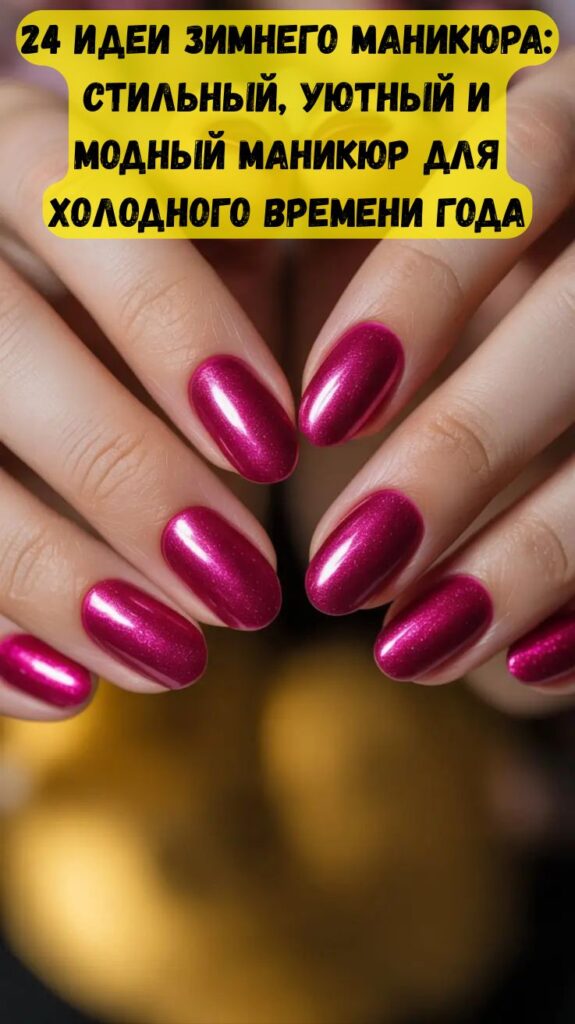 24 идеи зимнего маникюра: стильный, уютный и модный маникюр для холодного времени года