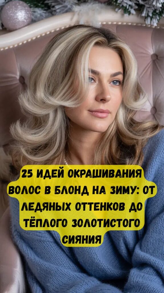 25 идей окрашивания волос в блонд на зиму: от ледяных оттенков до тёплого золотистого сияния