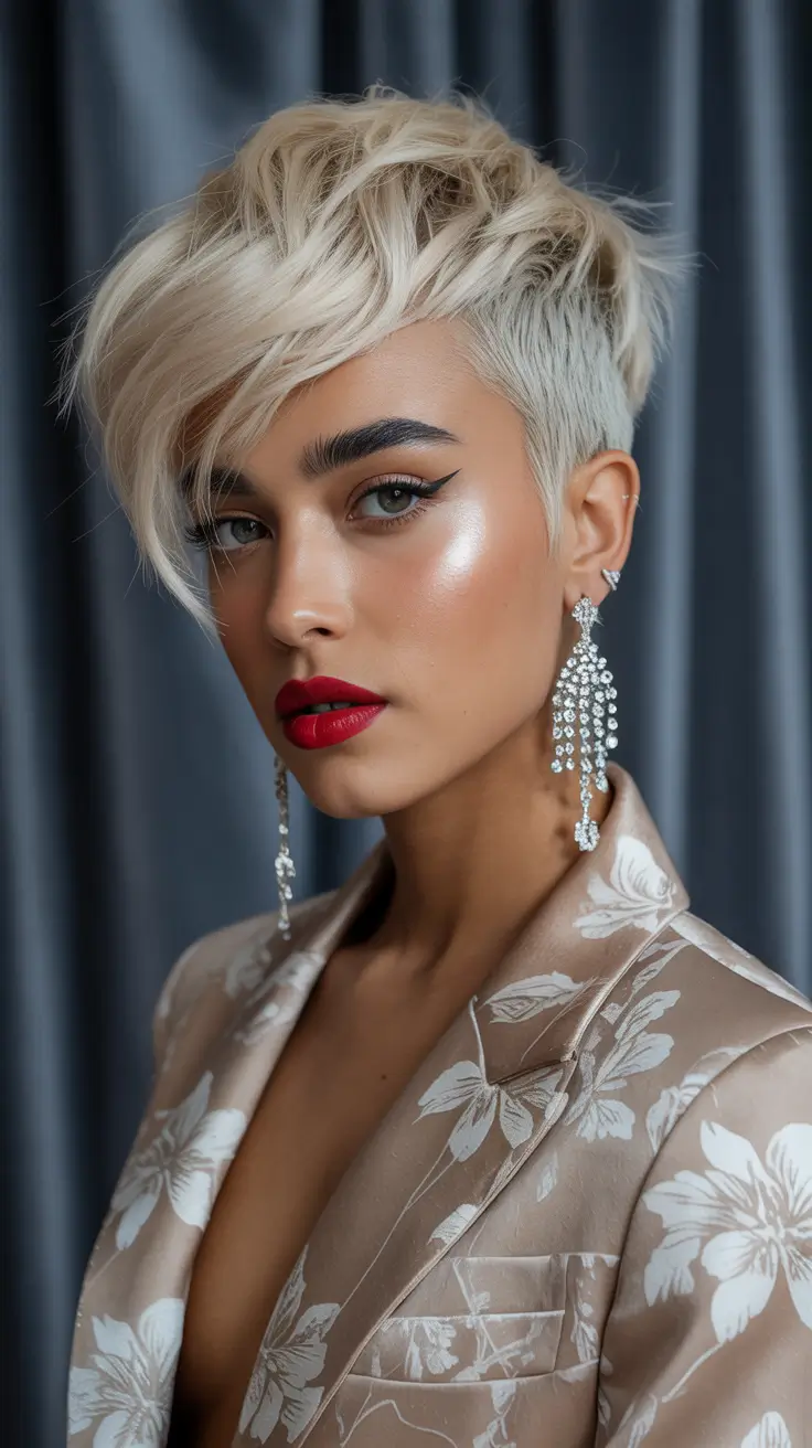 25 идей зимних стрижек пикси для стильных коротких причёсок