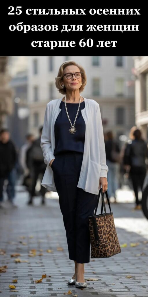 25 стильных осенних образов для женщин старше 60 лет