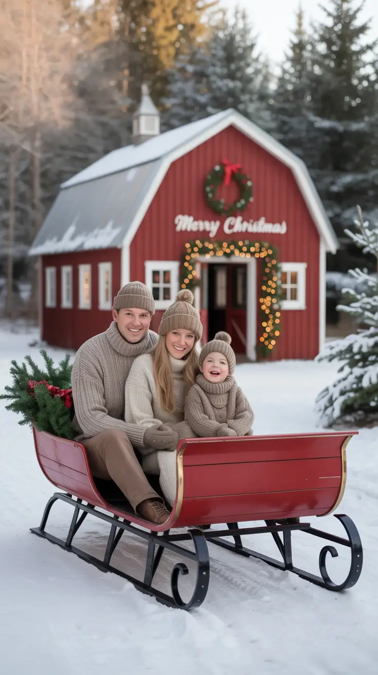 24 образа для семейных фотографий зимой, чтобы сохранить уютные и стильные воспоминания