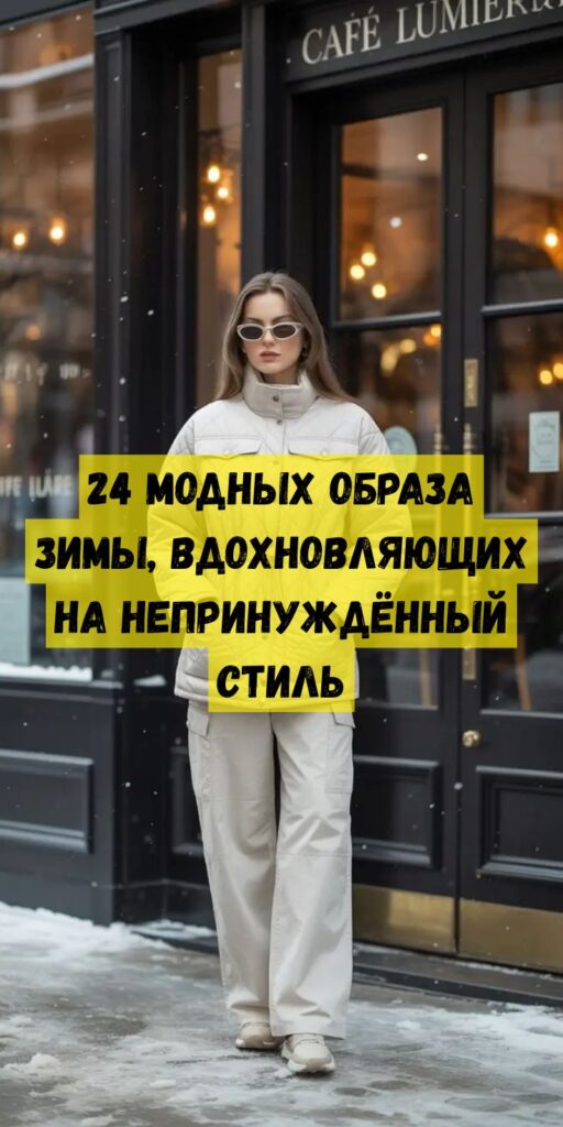 24 модных образа зимы, вдохновляющих на непринуждённый стиль