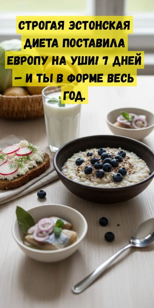 Строгая эстонская диета поставила Европу на уши! 7 дней &mdash; и ты в форме весь год.