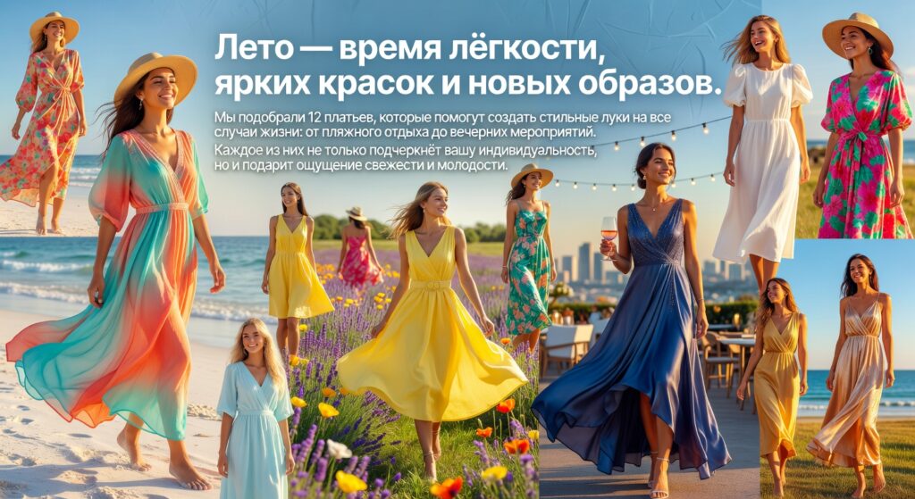 12 летних платьев: стильная подборка на любой случай