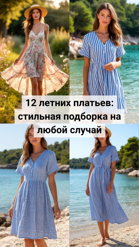 12 летних платьев: стильная подборка на любой случай