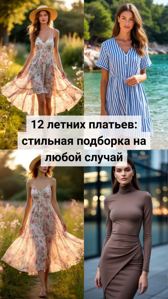 12 летних платьев: стильная подборка на любой случай