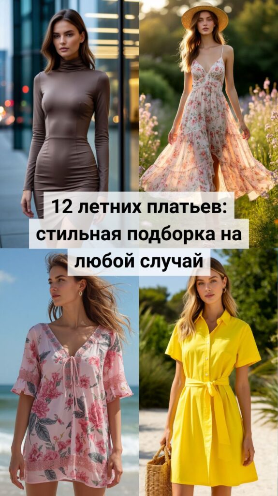 12 летних платьев: стильная подборка на любой случай