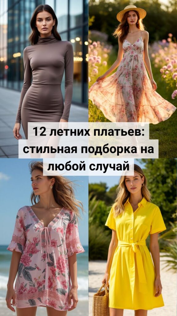 12 летних платьев: стильная подборка на любой случай