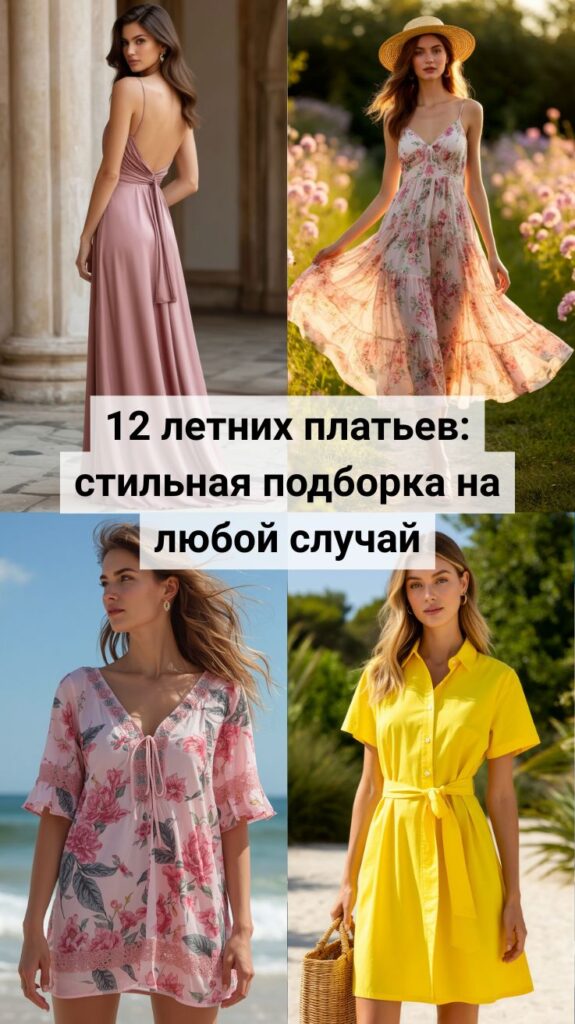 12 летних платьев: стильная подборка на любой случай