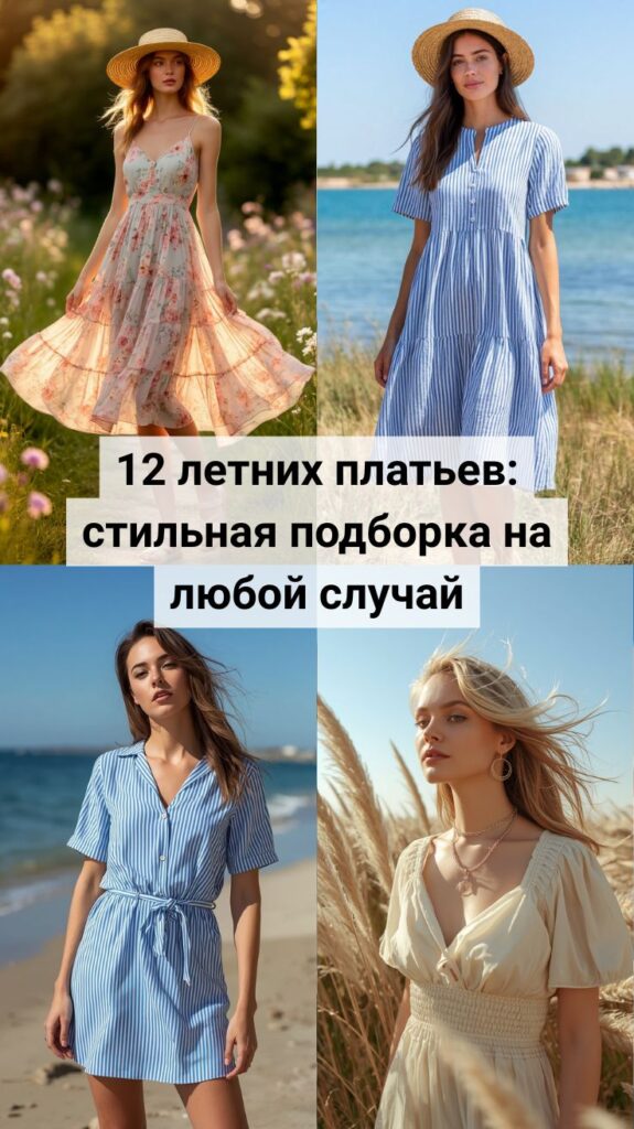 12 летних платьев: стильная подборка на любой случай