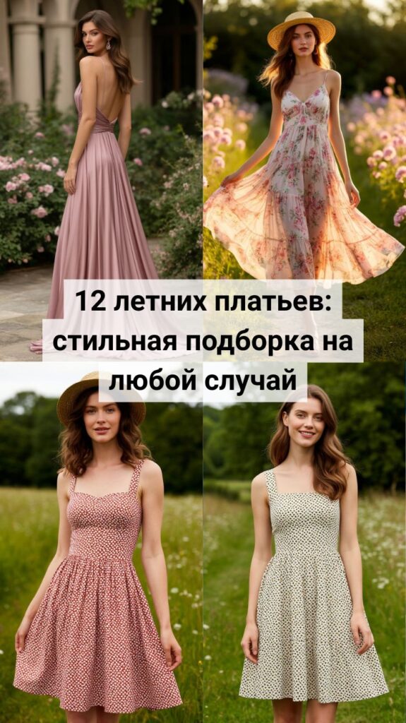 12 летних платьев: стильная подборка на любой случай