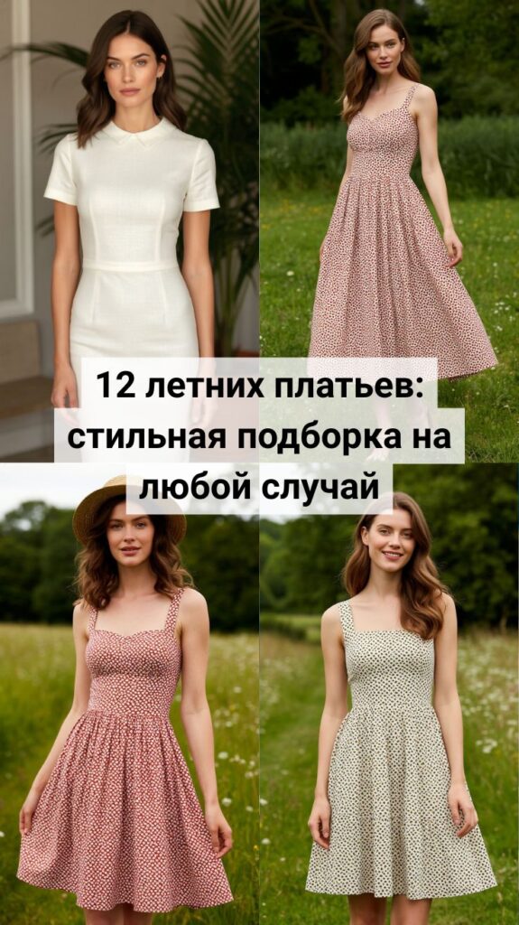 12 летних платьев: стильная подборка на любой случай