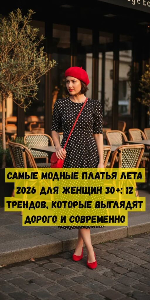 Самые модные платья лета 2026 для женщин 30+: 12 трендов, которые выглядят дорого и современно