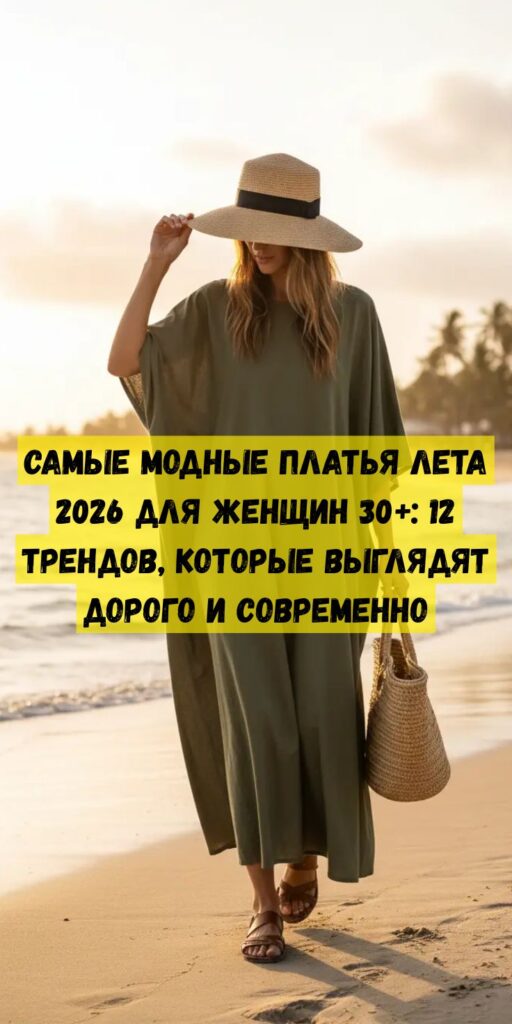 Самые модные платья лета 2026 для женщин 30+: 12 трендов, которые выглядят дорого и современно