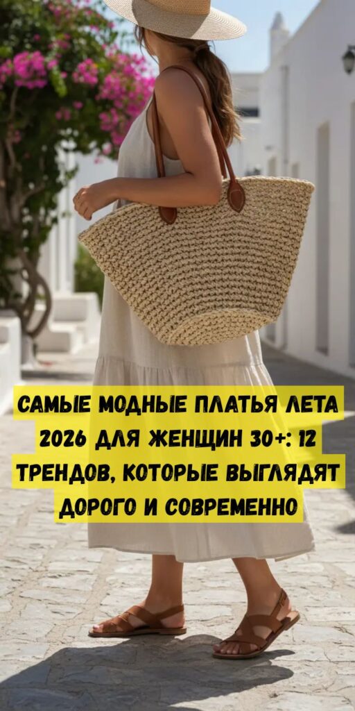 Самые модные платья лета 2026 для женщин 30+: 12 трендов, которые выглядят дорого и современно