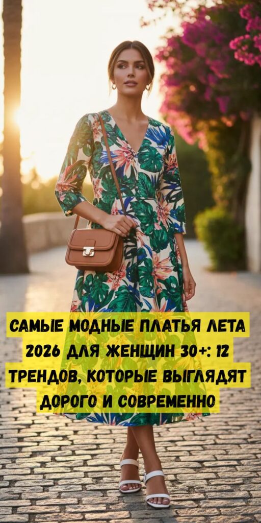 Самые модные платья лета 2026 для женщин 30+: 12 трендов, которые выглядят дорого и современно