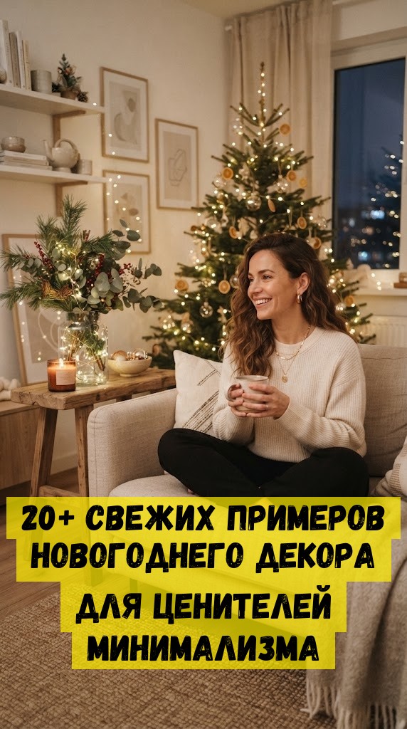 20+ Свежих примеров Новогоднего декора для ценителей минимализма