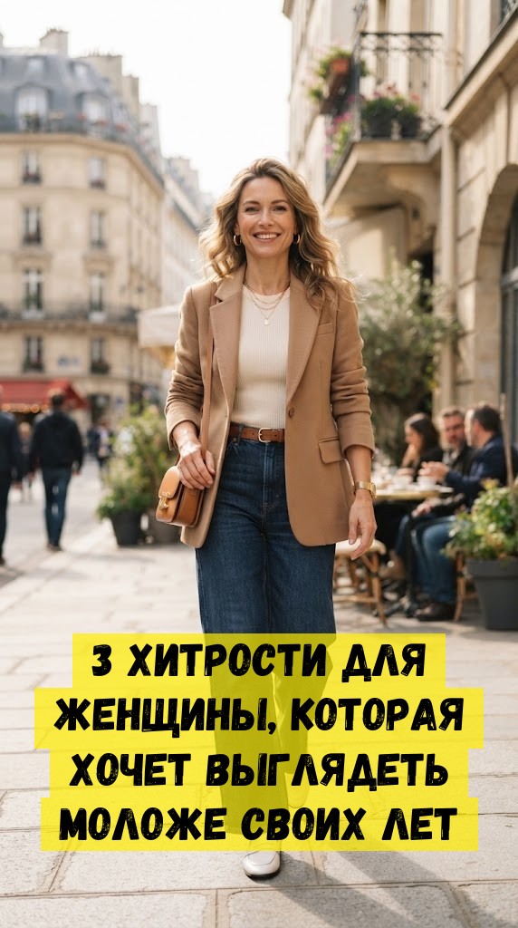 3 хитрости для женщины, которая хочет выглядеть моложе своих лет