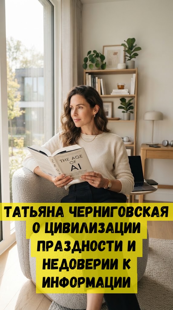 Татьяна Черниговская о цивилизации праздности и недоверии к информации