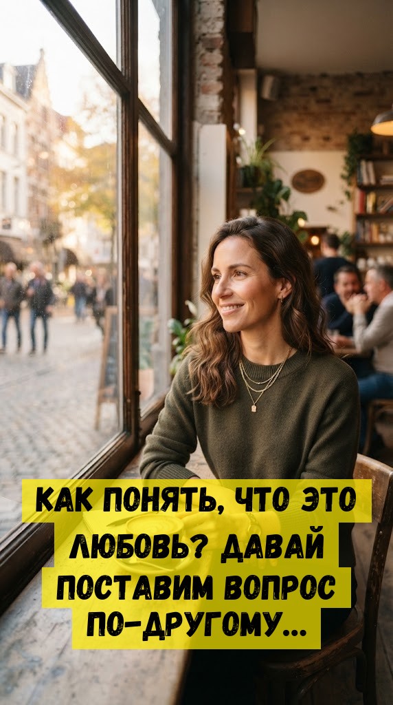 Как понять, что это любовь? Давай поставим вопрос по-другому… Как понять, что это любовь? Давай поставим вопрос по-другому…