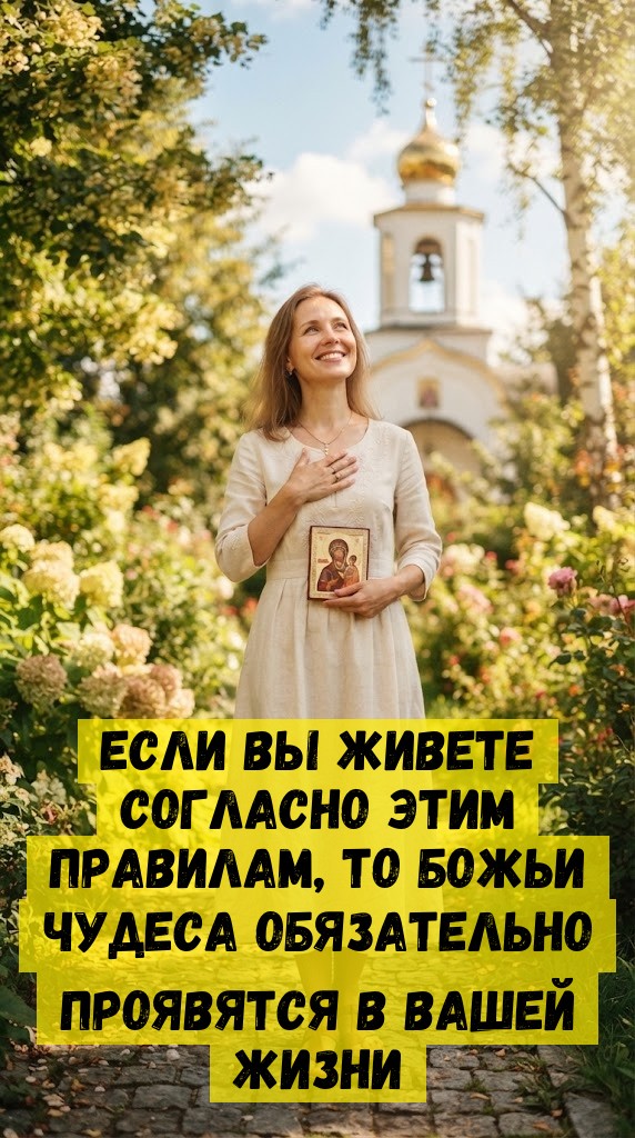 Если вы живете согласно этим правилам, то Божьи чудеса обязательно проявятся в вашей жизни