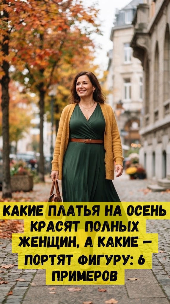 Какие платья на осень красят полных женщин, а какие &mdash; портят фигуру: 6 примеров