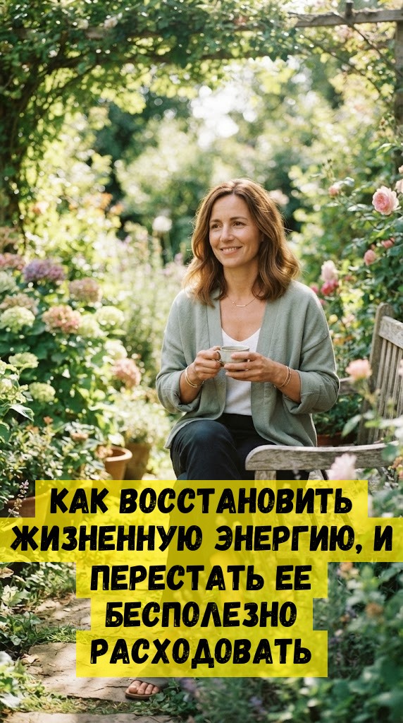 Как восстановить жизненную энергию, и перестать ее бесполезно расходовать