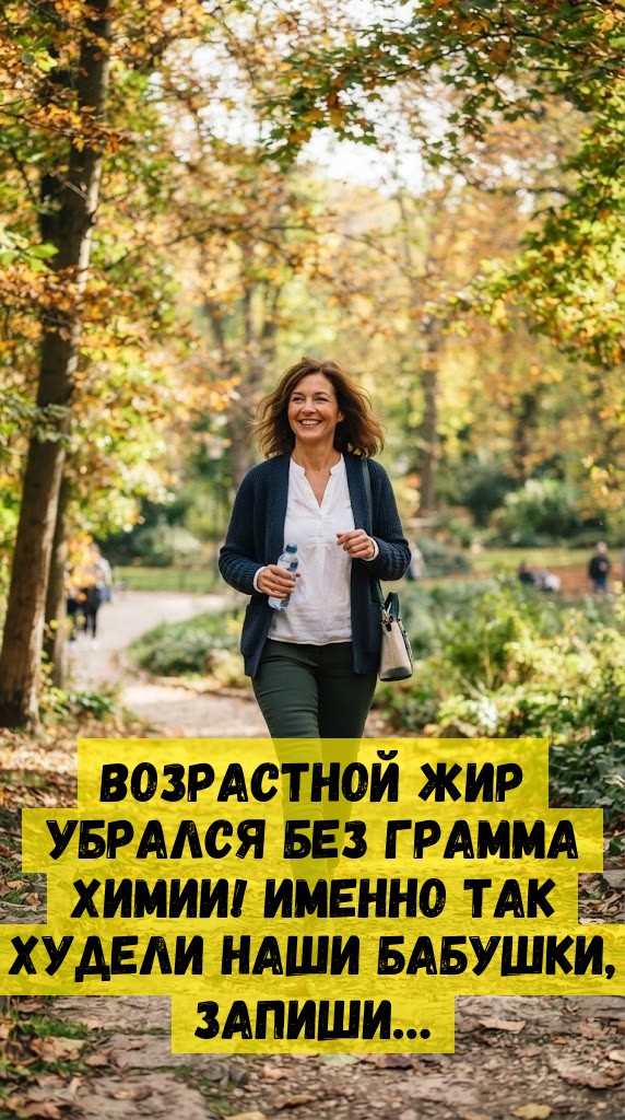 Возрастной жир убрался без грамма химии! Именно так худели наши бабушки, запиши&hellip;