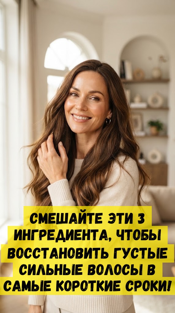 СМЕШАЙТЕ ЭТИ 3 ИНГРЕДИЕНТА, ЧТОБЫ ВОССТАНОВИТЬ ГУСТЫЕ СИЛЬНЫЕ ВОЛОСЫ В САМЫЕ КОРОТКИЕ СРОКИ!