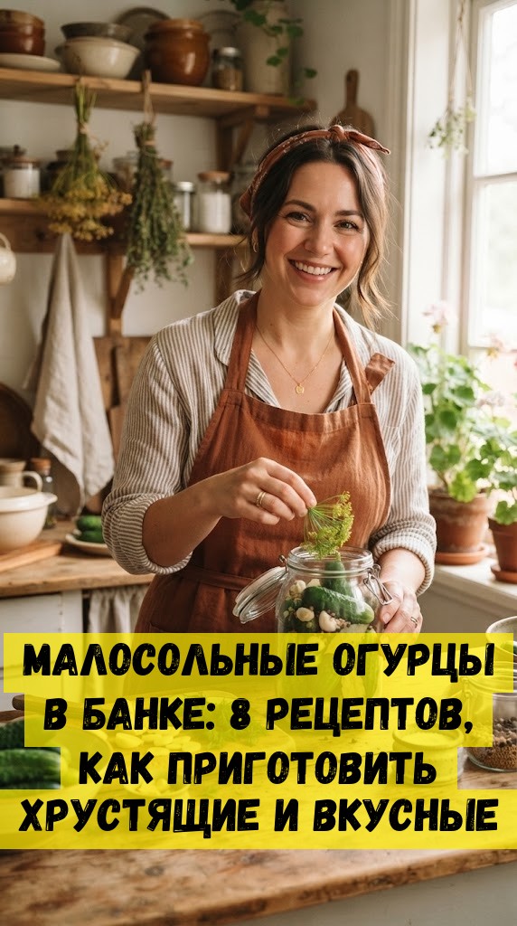 Малосольные огурцы в банке: 8 рецептов, как приготовить хрустящие и вкусные