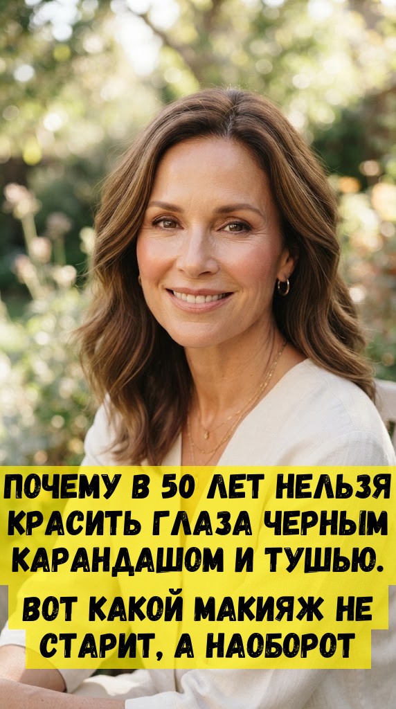 Почему в 50 лет нельзя красить глаза черным карандашом и тушью. Вот какой макияж не старит, а наоборот