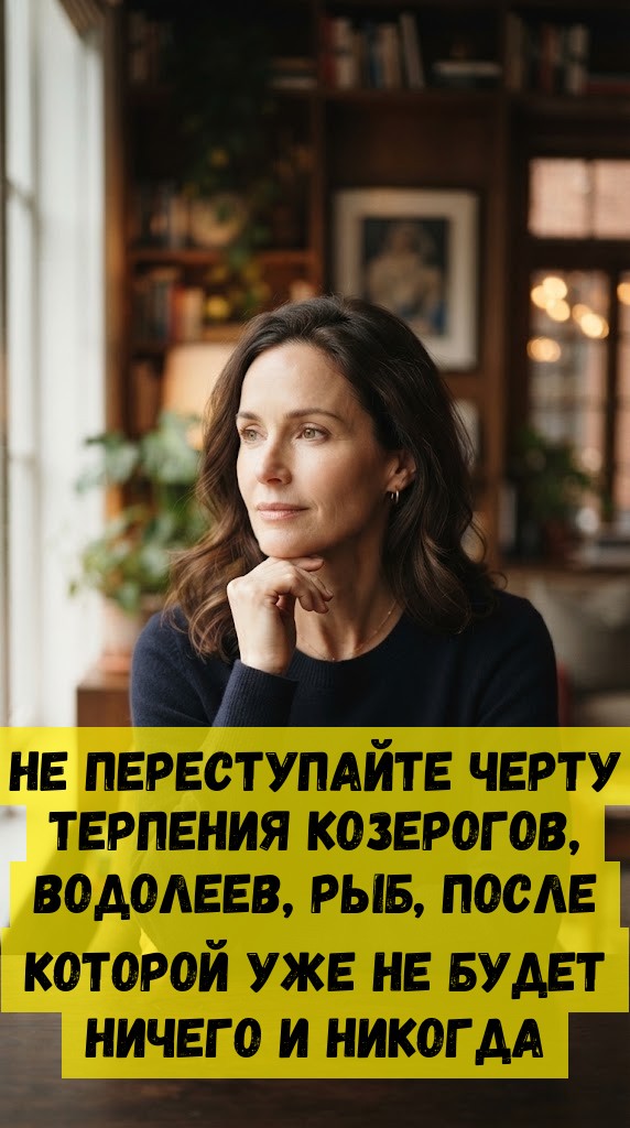 Не переступайте черту терпения Козерогов, Водолеев, Рыб, после которой уже не будет ничего и никогда Не переступайте черту терпения Козерогов, Водолеев, Рыб, после которой уже не будет ничего и никогда