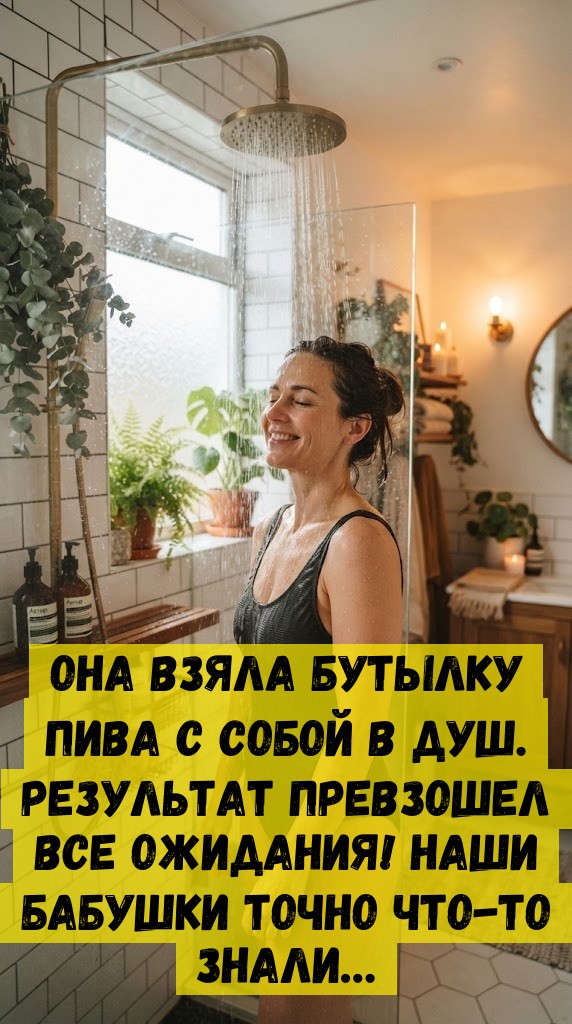 Она взяла бутылку пива с собой в душ. Результат превзошел все ожидания! Наши бабушки точно что-то знали&hellip;