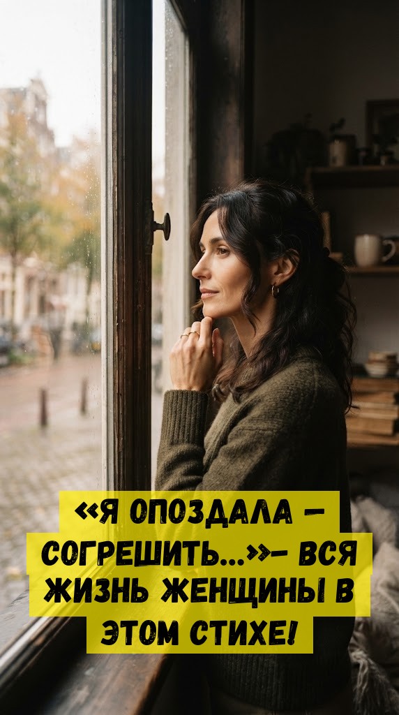 &laquo;Я опоздала &mdash; согрешить&hellip;&raquo;- вся жизнь женщины в этом стихе!