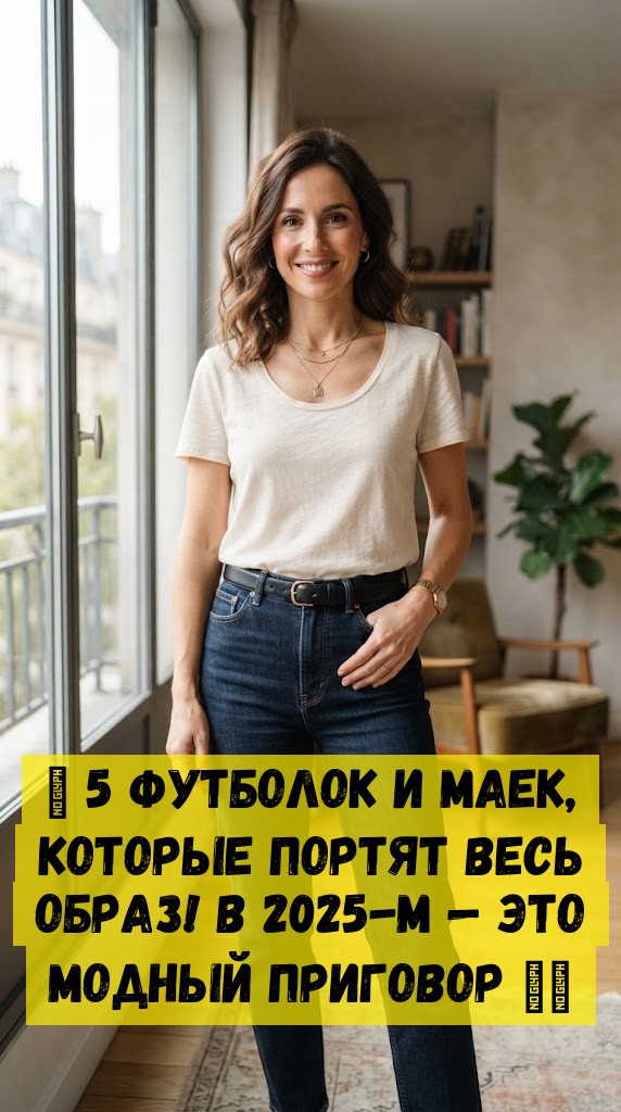 🚫 5 футболок и маек, которые портят весь образ! В 2025-м &mdash; это модный приговор 😬👚