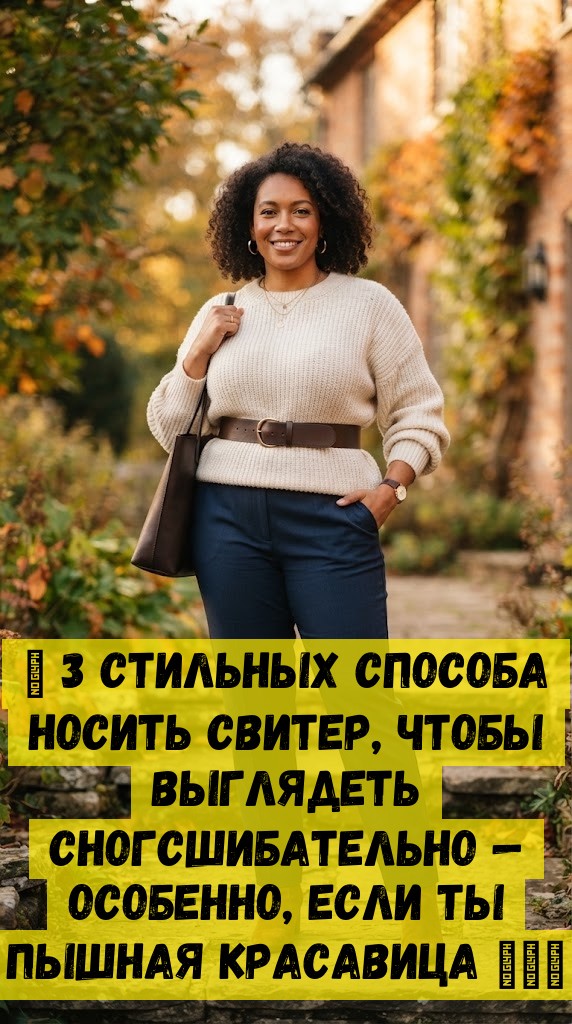 💫 3 стильных способа носить свитер, чтобы выглядеть сногсшибательно &mdash; особенно, если ты пышная красавица 💃❄️