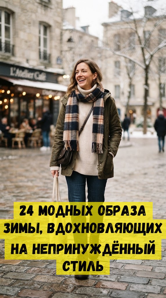 24 модных образа зимы, вдохновляющих на непринуждённый стиль