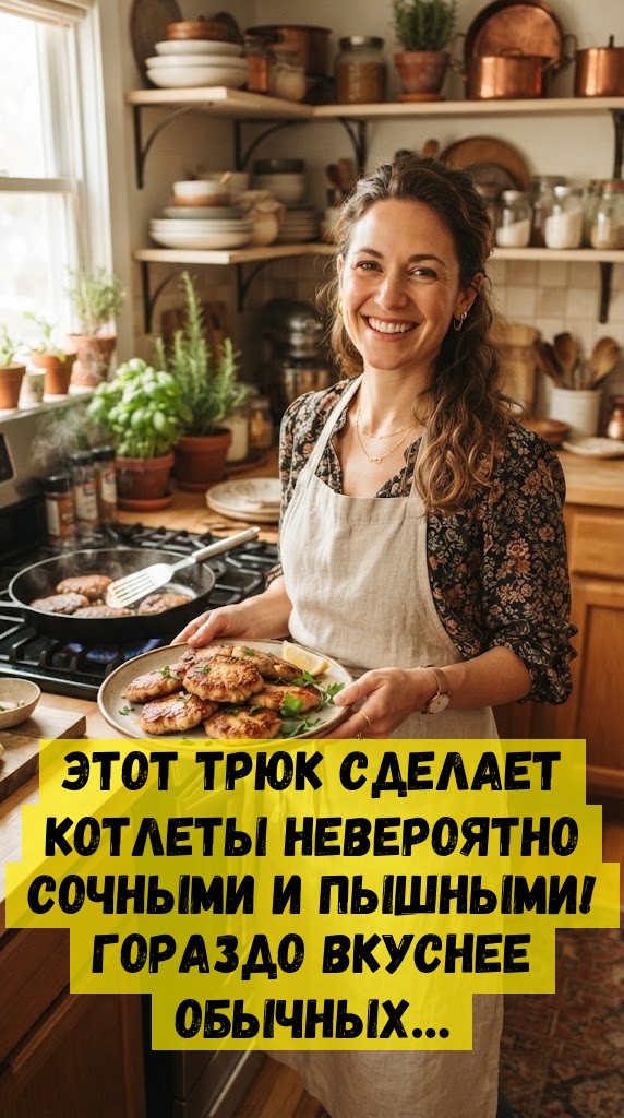 Этот трюк сделает котлеты невероятно сочными и пышными! Гораздо вкуснее обычных&hellip;